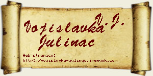 Vojislavka Julinac vizit kartica